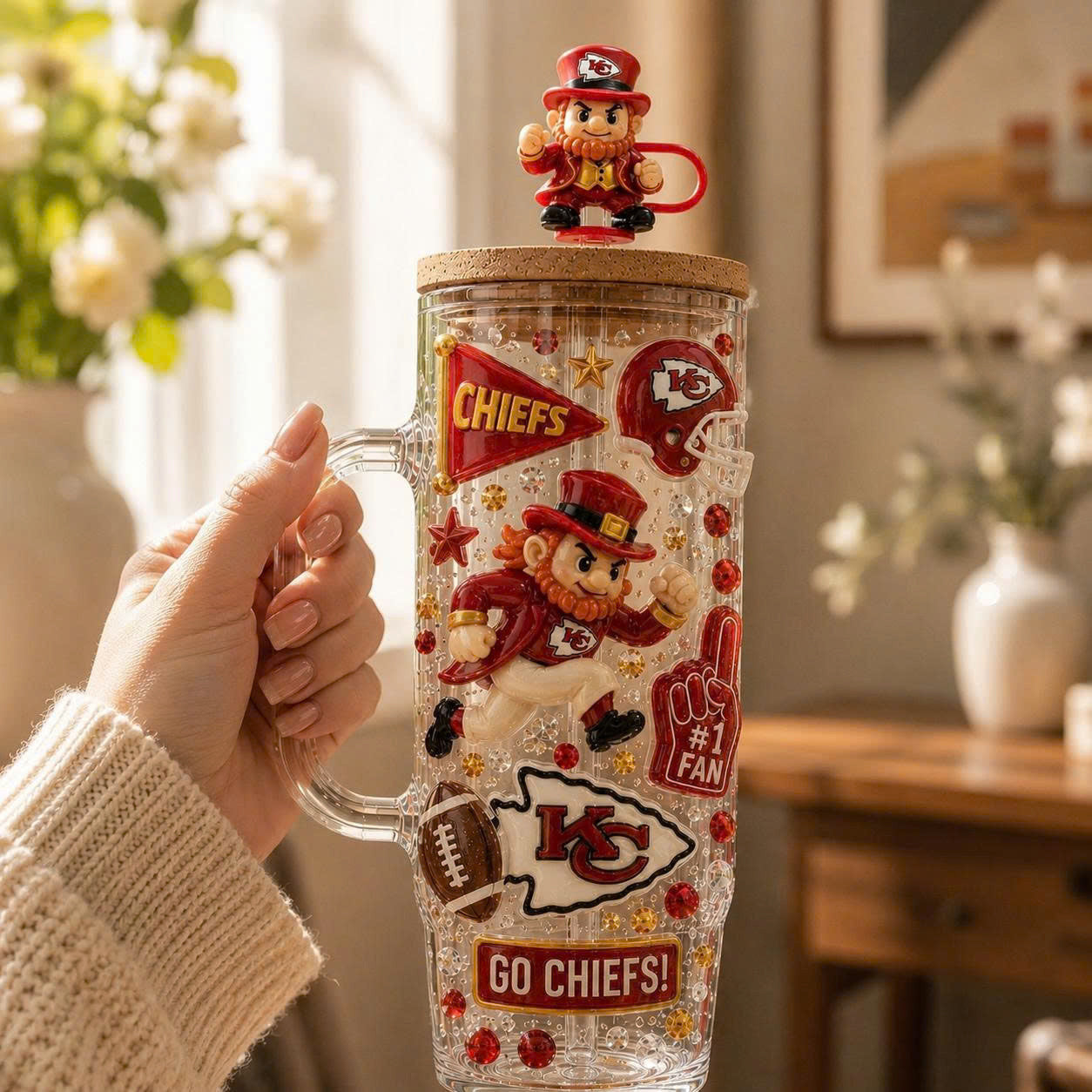 KCC 40oz Tumbler With Handle NHVH