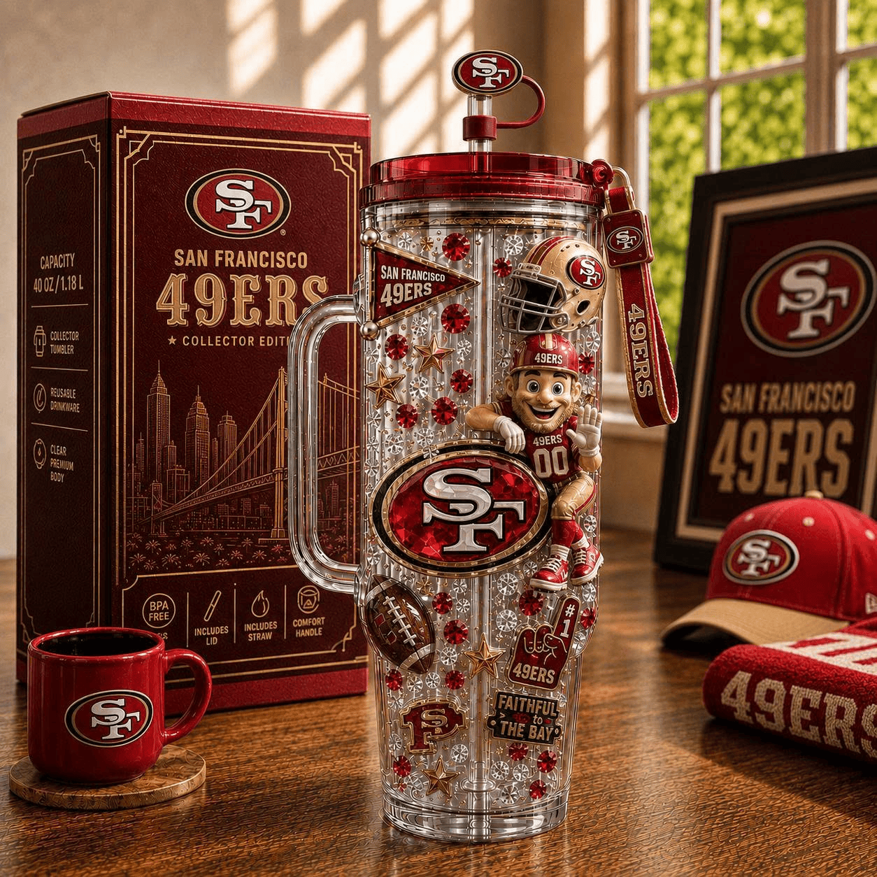 SF49 40oz Tumbler With Handle NHVH