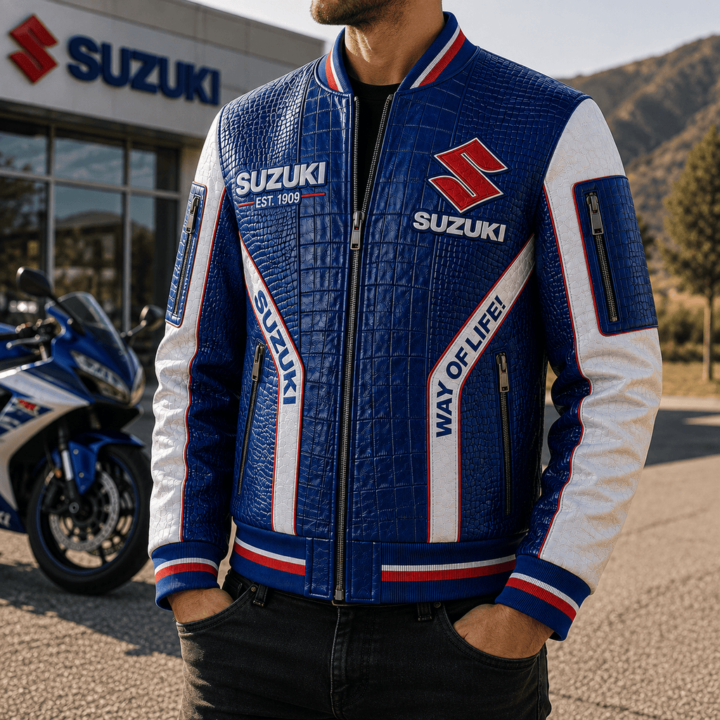 Premium SZKI Leather Zipper Jacket TNSM