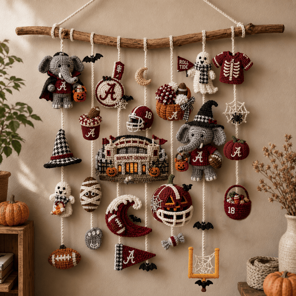 ACT Halloween Crochet Wall Hanging HTTT