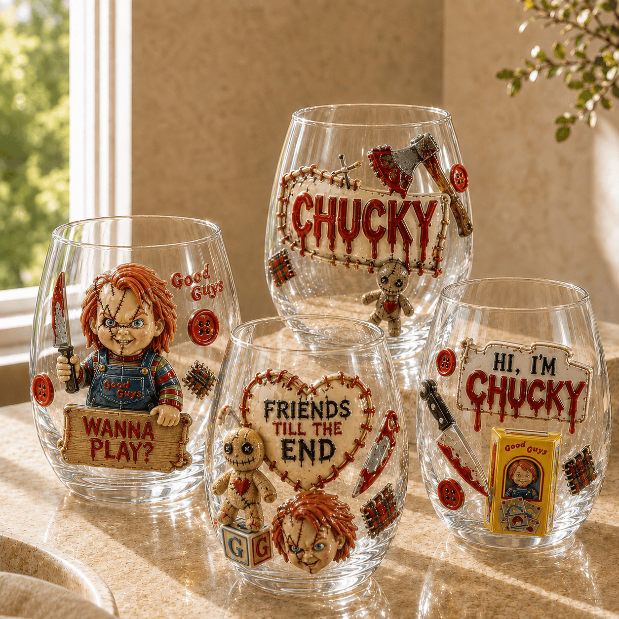 Premium CKY Wine Glass Cup TMH