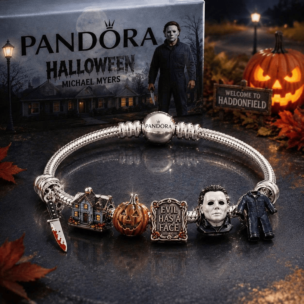 MCM Sliver Charm Bracelet Set TTN