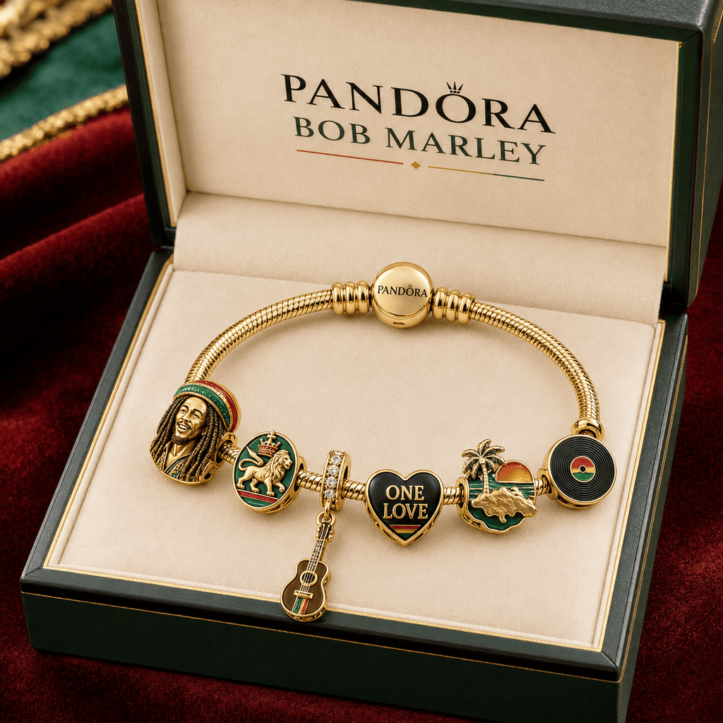 BML Gold Charm Bracelet Set TMH